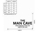 The Man Cave Quotes Wall Decal Motivational Vinyl Art Stickers